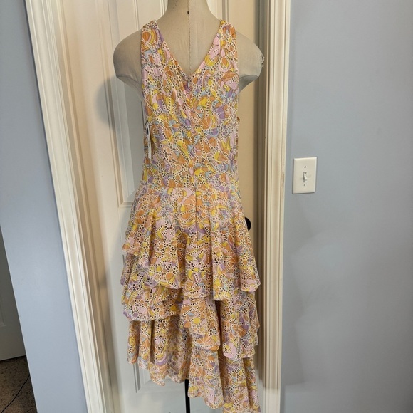 NEW Willa Story Large Mia Dress ~ Sundress Eyelet Halter Colorful Ruffled - Picture 2 of 10